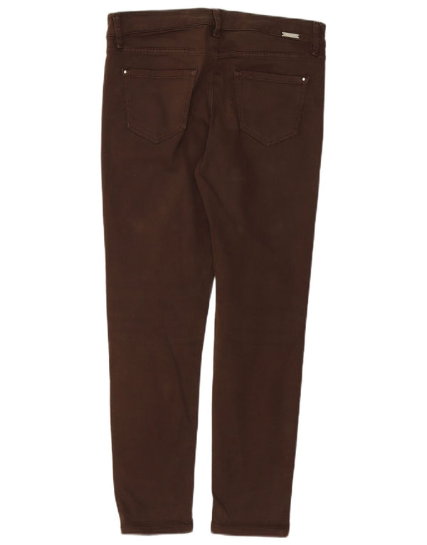 Pantaloni casual skinny da donna Massimo Dutti EU 38 Small W28 L27 Marrone