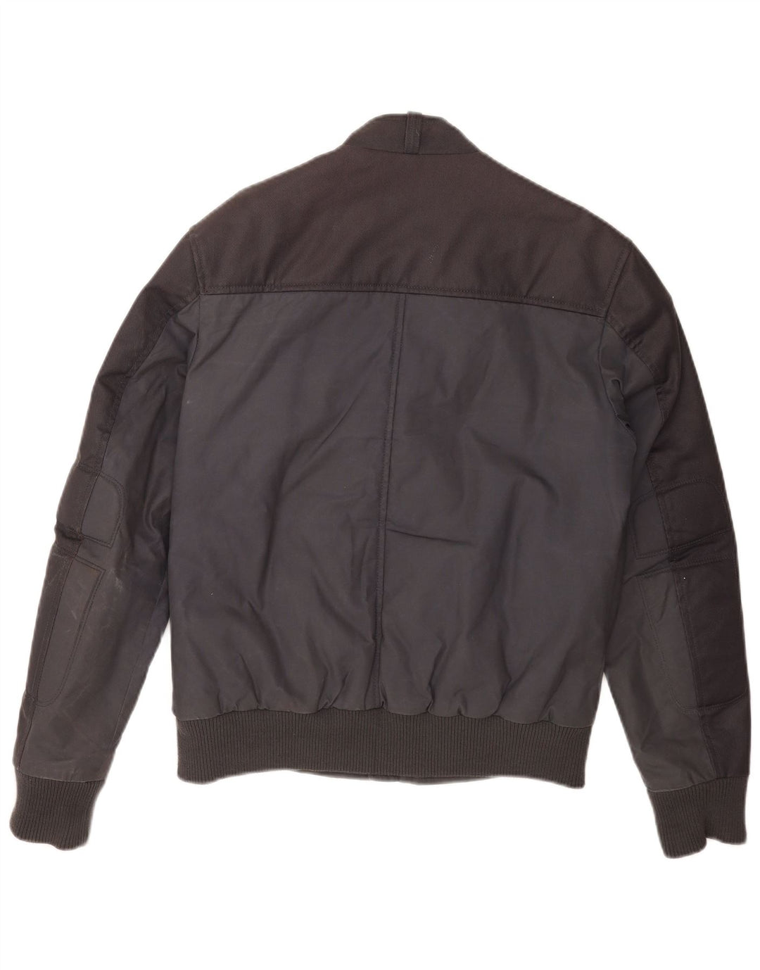 Giubbotto bomber da uomo Energie UK 38 cotone a blocchi di colore blu navy medio
