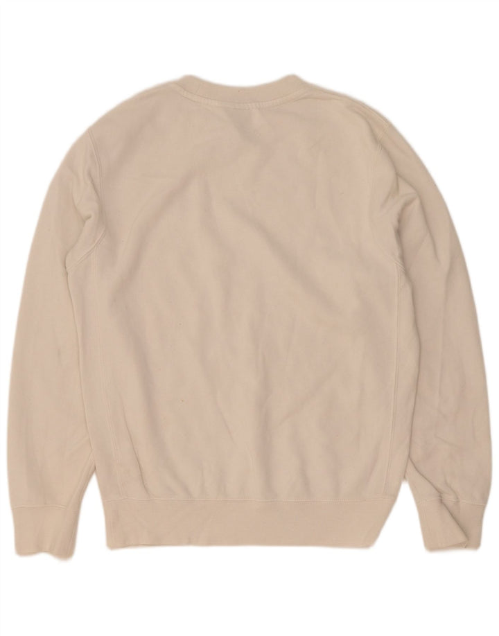Felpa Nike da uomo vestibilità ampia maglione XS cotone bianco