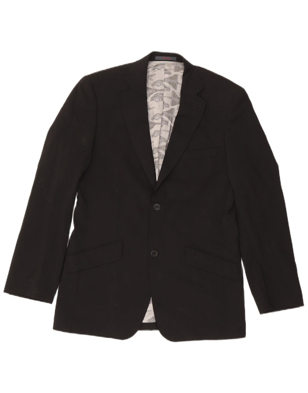 Giacca blazer da uomo a 2 bottoni Ted Baker UK 38 lana nera media
