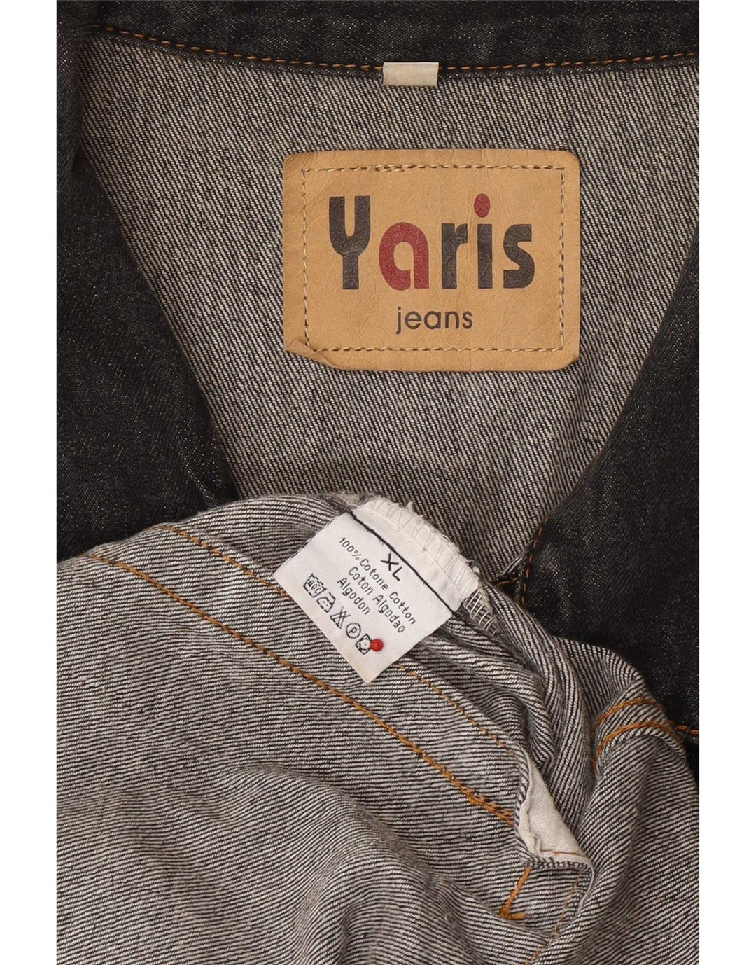 Giacca di jeans vintage da uomo UK 42 XL in cotone grigio