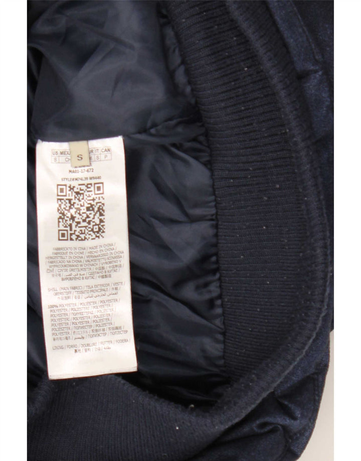 Guess Giacca imbottita con cappuccio da uomo UK 36 Small Poliestere blu navy