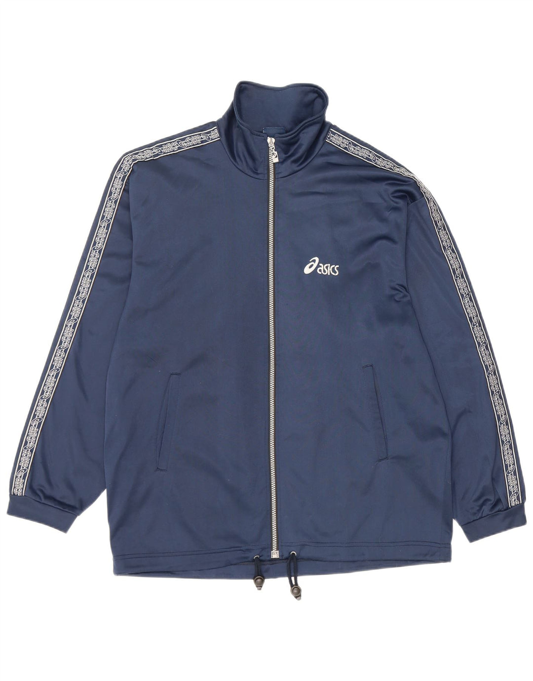 Giacca sportiva da uomo con grafica Asics, colore blu navy medio