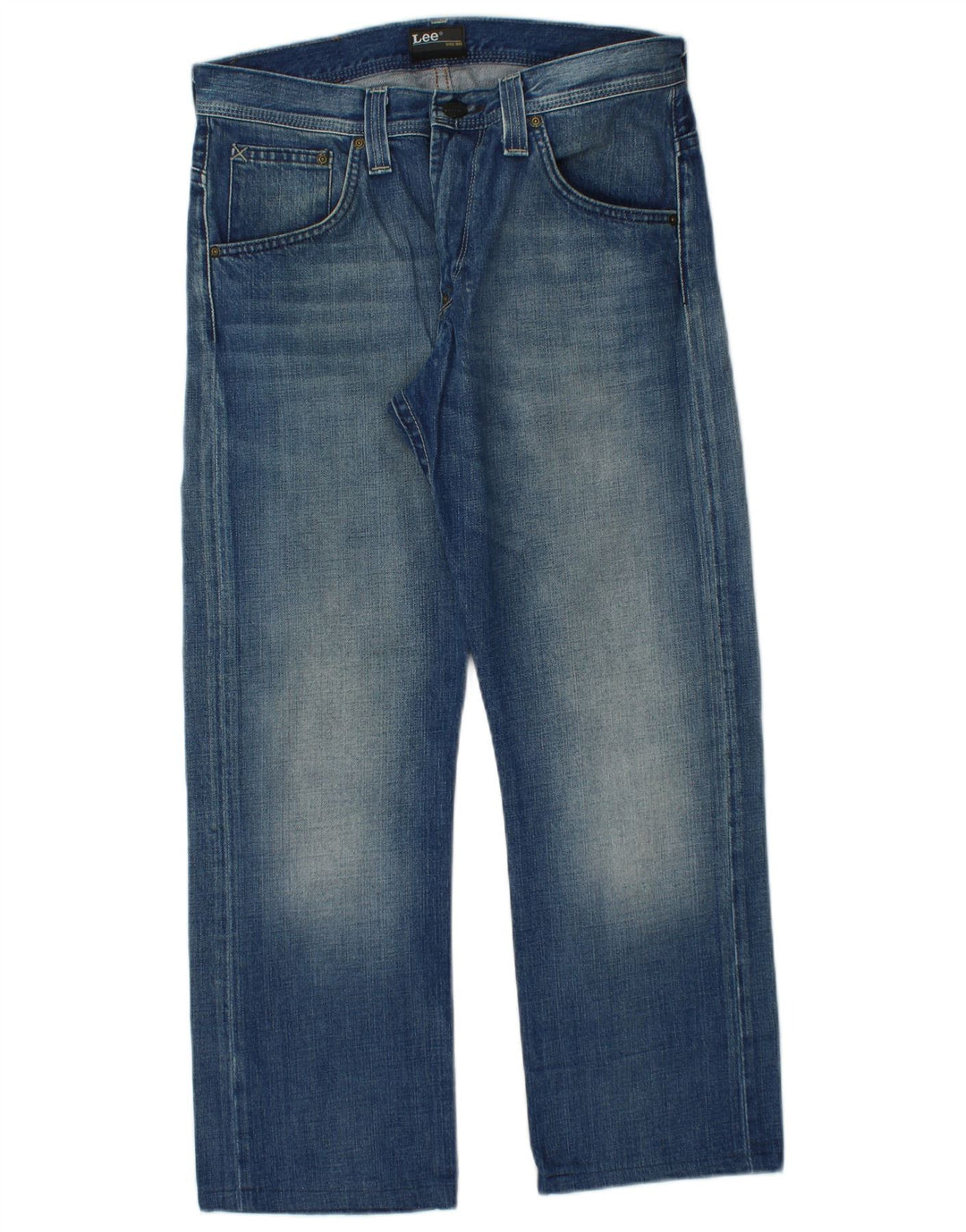 LEE Womens Clark Straight Jeans W30 L26 Blue Cotton