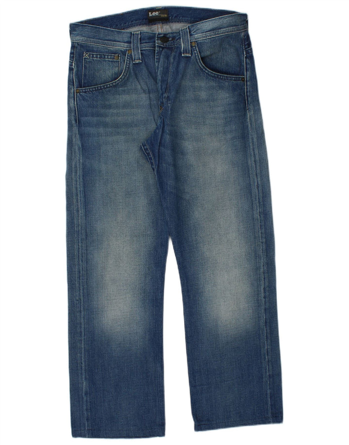 LEE Womens Clark Straight Jeans W30 L26 Blue Cotton