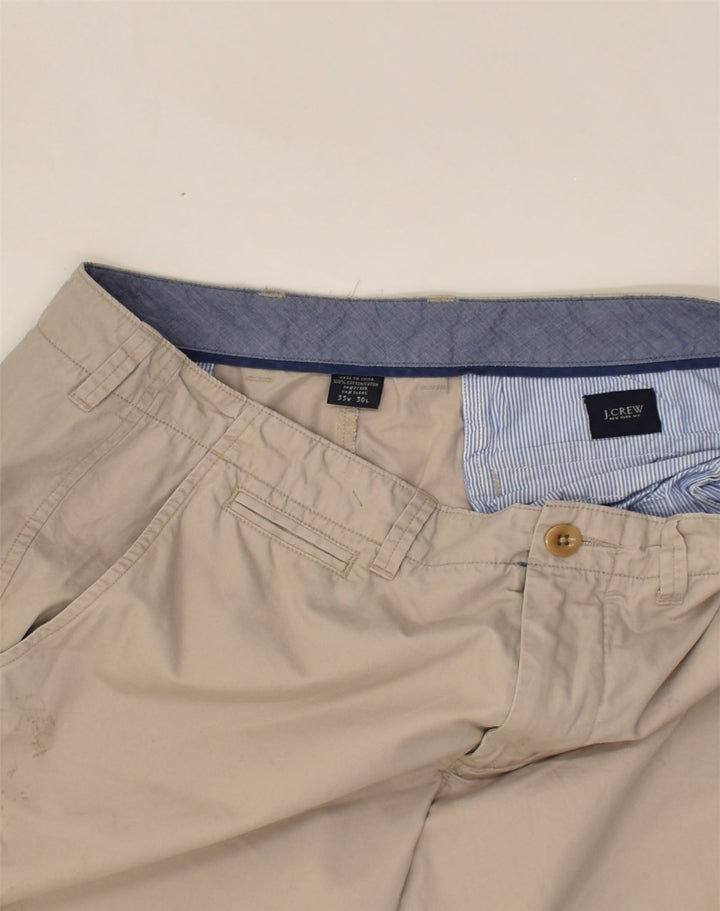 J. CREW Mens Straight Chino Trousers W33 L30 Beige Cotton | Vintage J. Crew | Thrift | Second-Hand J. Crew | Used Clothing | Messina Hembry 