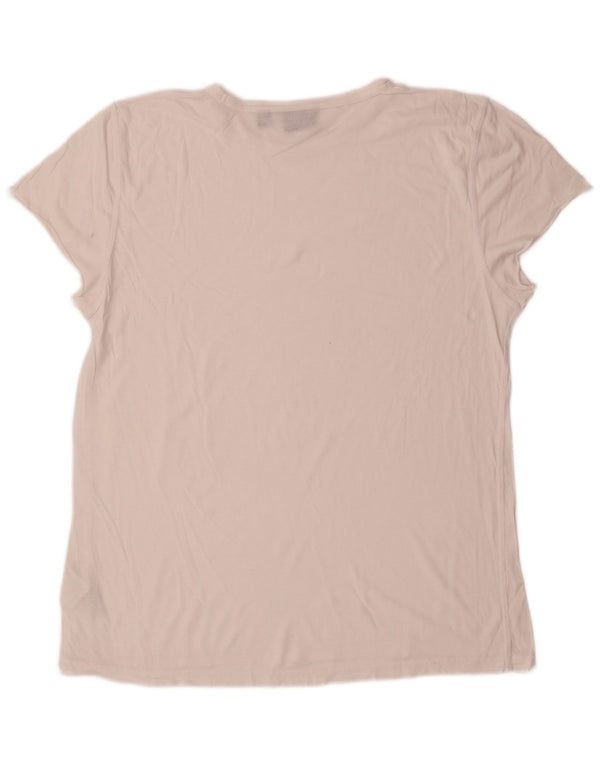 T-shirt da donna Cheap Monday Top UK 16 grande cotone bianco