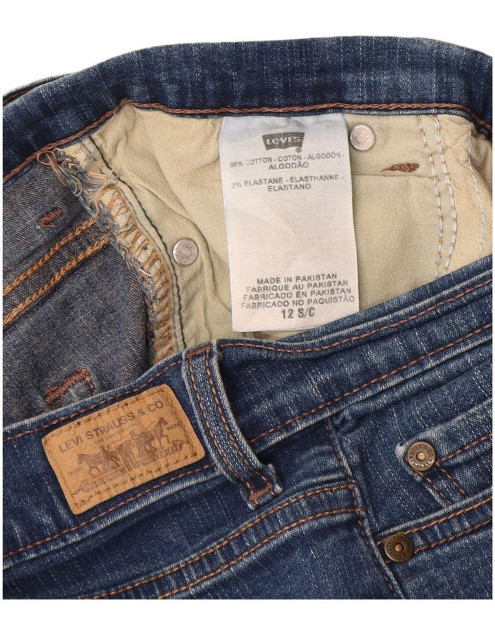 Levi's Donna 512 Jeans Bootcut perfettamente dimagranti US 12 Large W28 L30 Blu