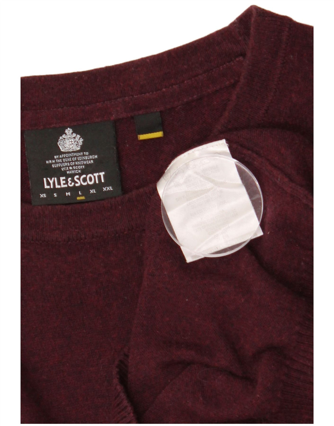 LYLE & SCOTT Maglione girocollo da uomo in cotone grande marrone