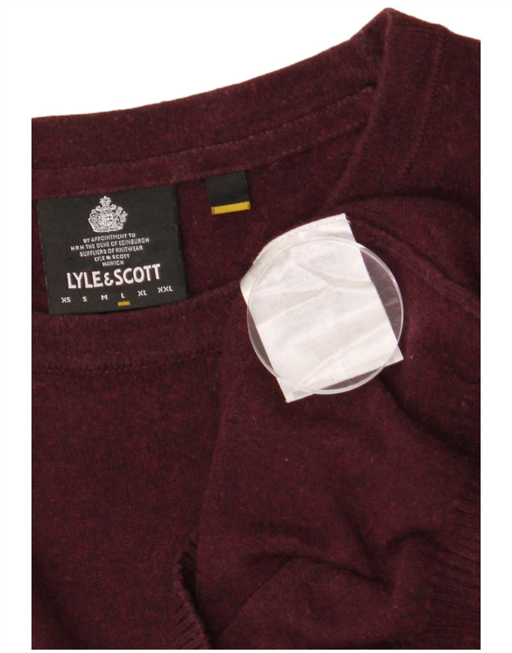 LYLE & SCOTT Maglione girocollo da uomo in cotone grande marrone