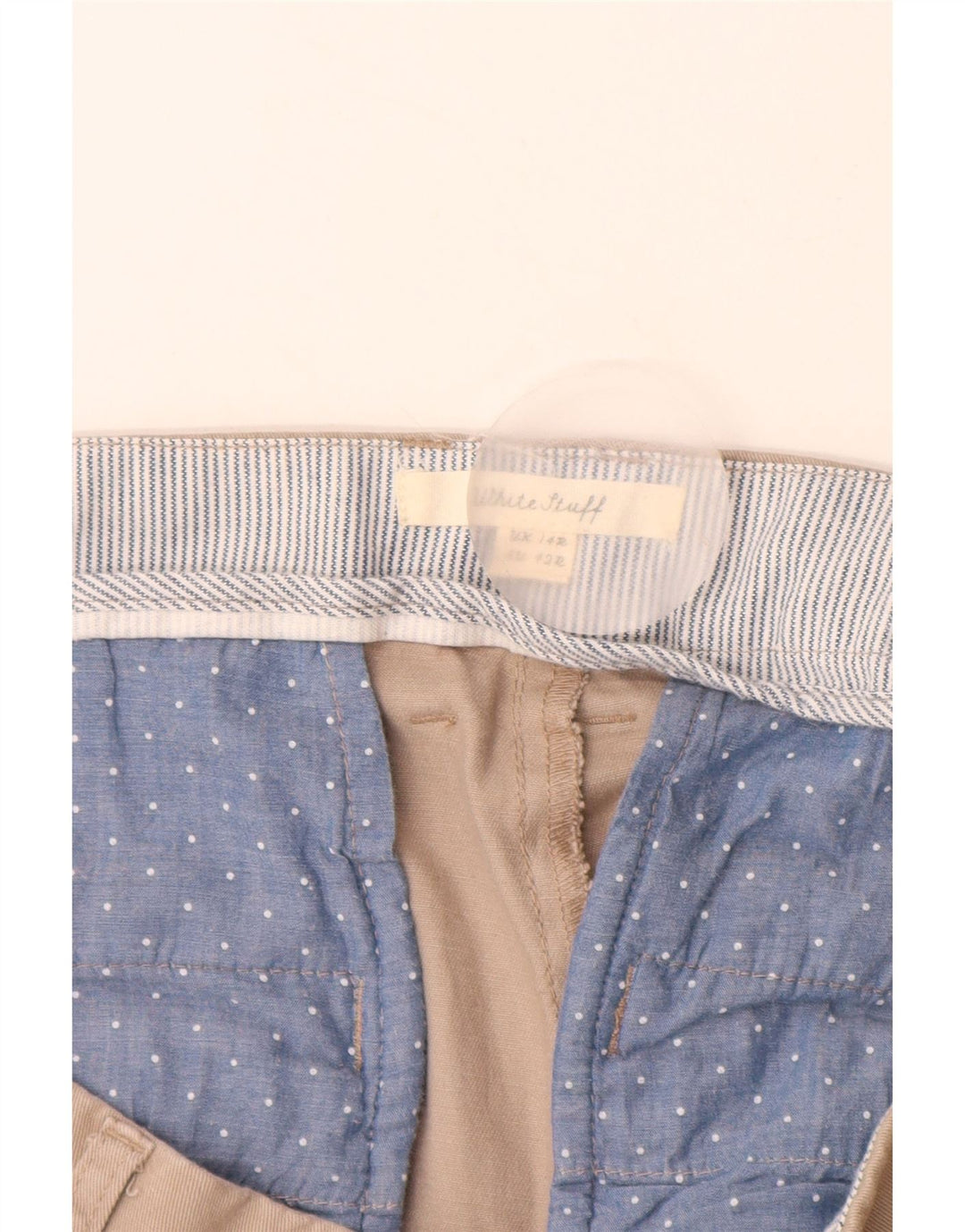 WHITE STUFF Pantaloni chino slim da donna UK 14 Large W32 L30 Cotone beige