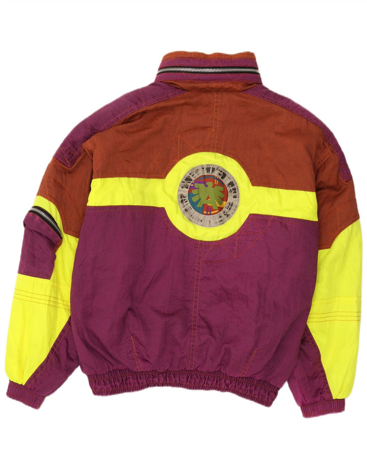 Giacca da sci con cappuccio grafica da uomo Asics UK 44 2XL Colourblock multicolore