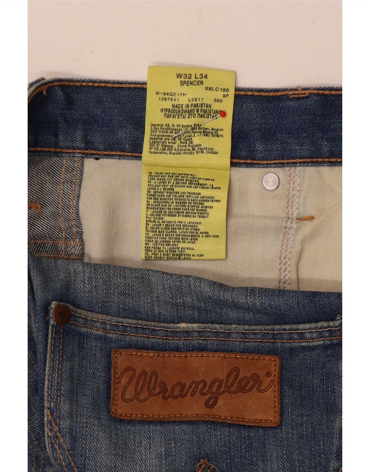 Jeans Wrangler Uomo Spencer Slim W32 L34 Cotone Blu