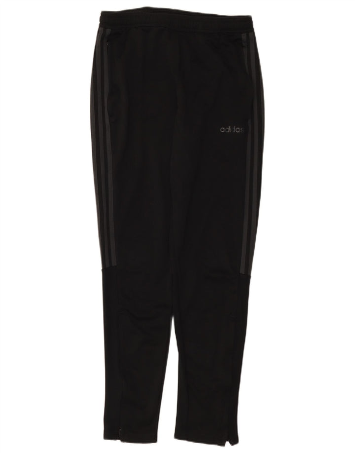 Pantaloni da tuta Adidas Climalite da uomo medio poliestere nero