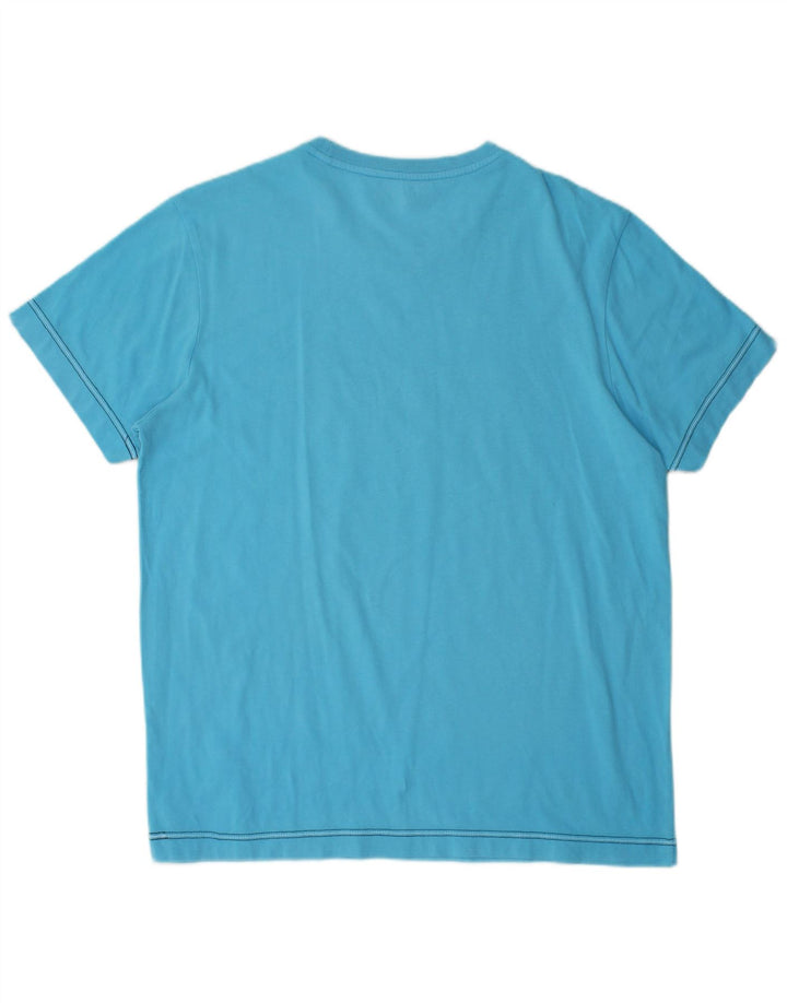 T-shirt grafica da uomo LOTTO Top grande blu