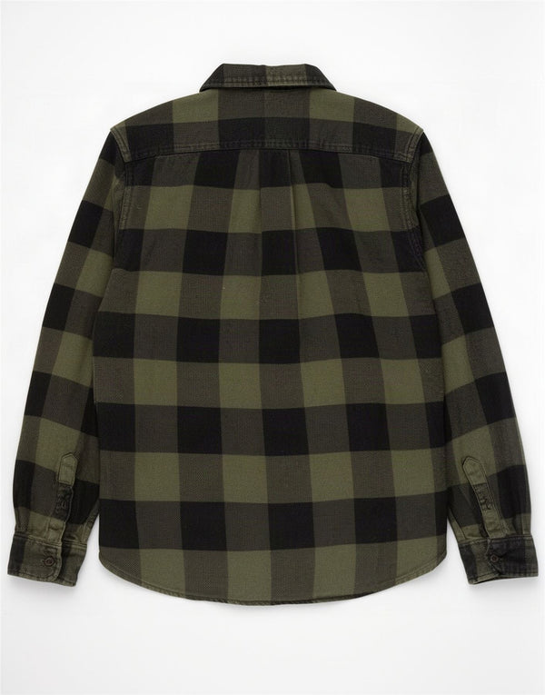 Camicia Levi's da uomo in flanella di cotone a quadri verdi piccoli