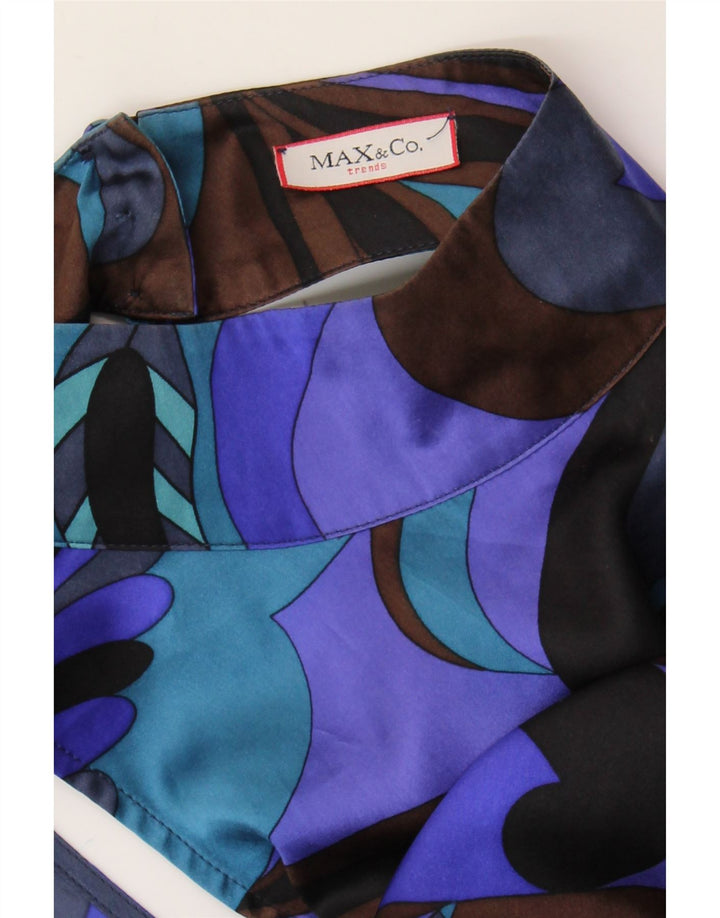 Max & Co. Abito tubino con motivo astratto da donna UK 12 Viola medio