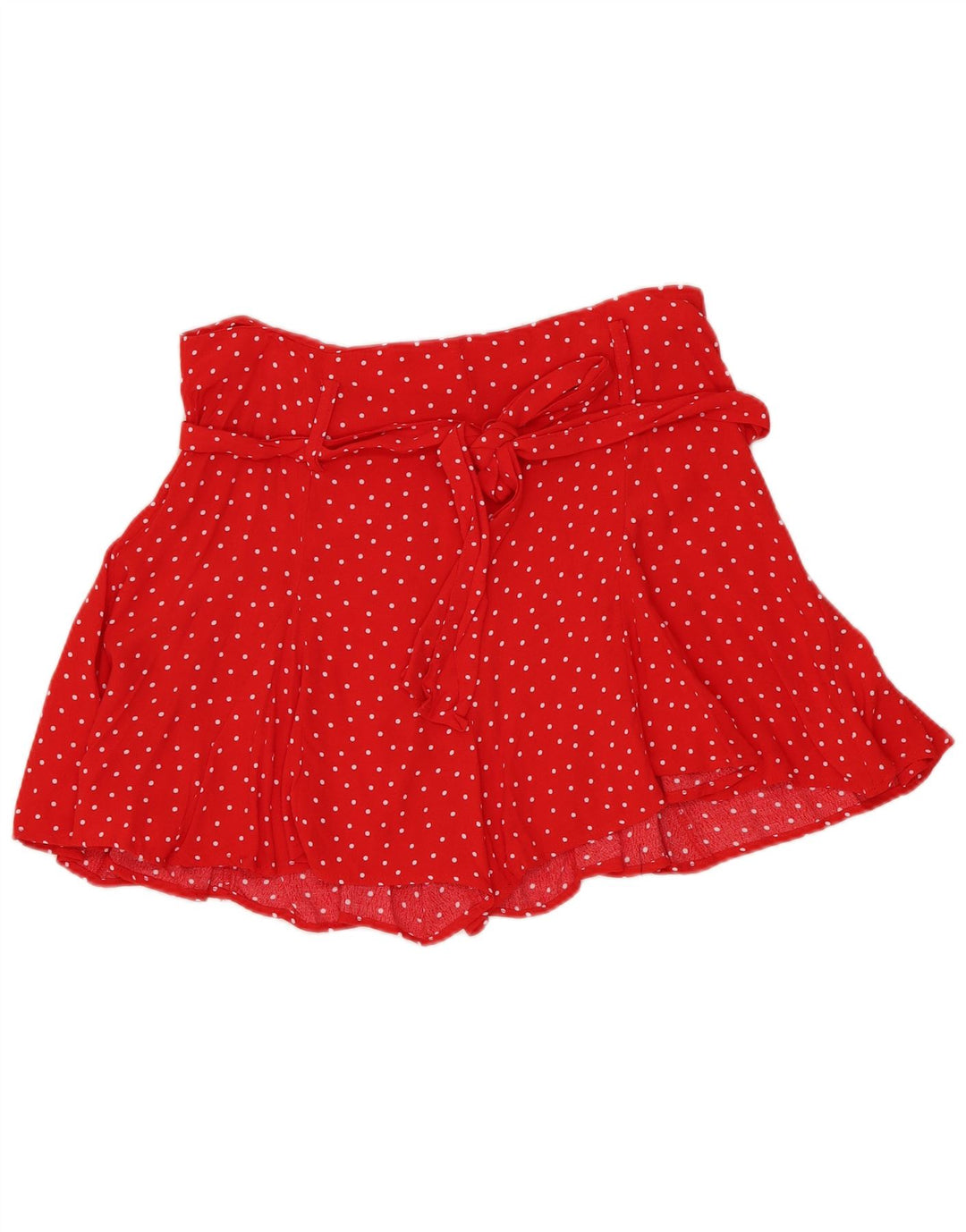 Minigonna Zara da donna media W28 viscosa maculata rossa