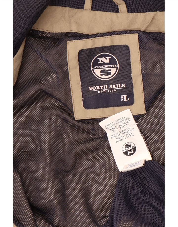 Giubbotto bomber da uomo North Sails UK 40 Large Beige Nylon