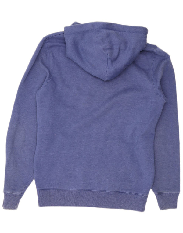 Maglione con cappuccio con zip grafica da uomo Jack Wills piccolo in cotone blu