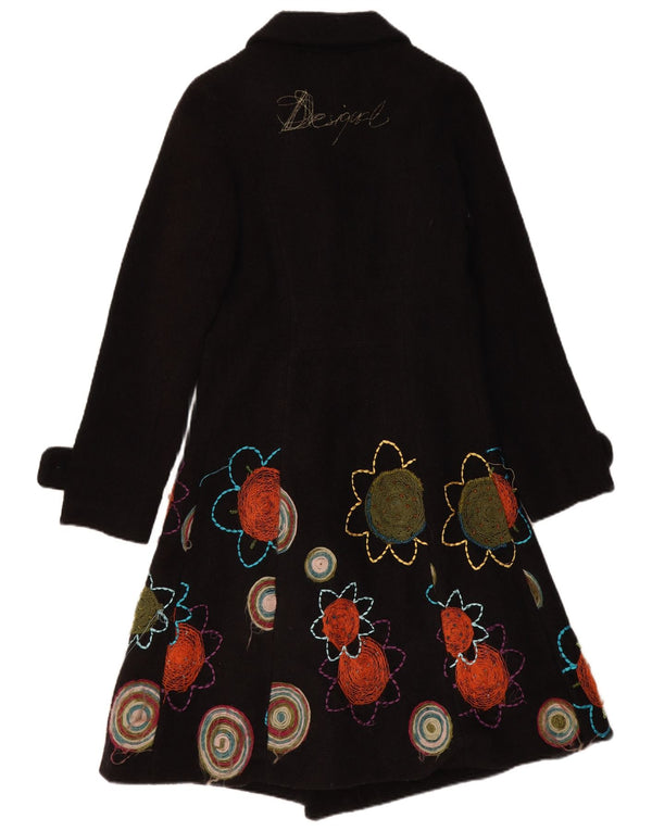 Desigual Soprabito grafico da donna EU 38 Medio Nero floreale