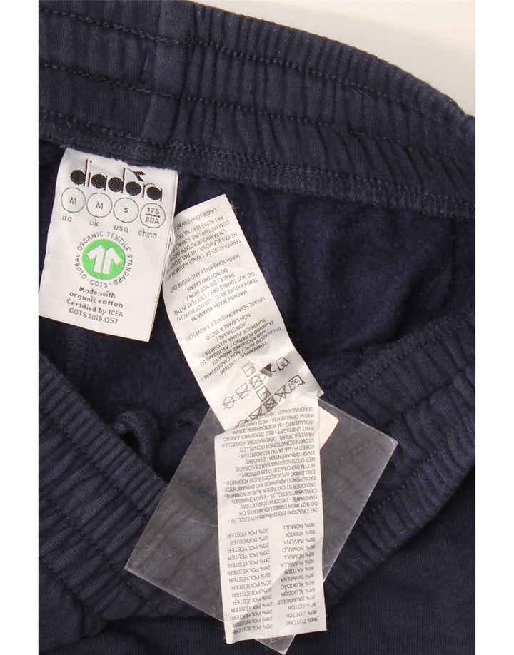 Pantaloni da tuta da uomo Diadora Joggers medi in cotone blu navy