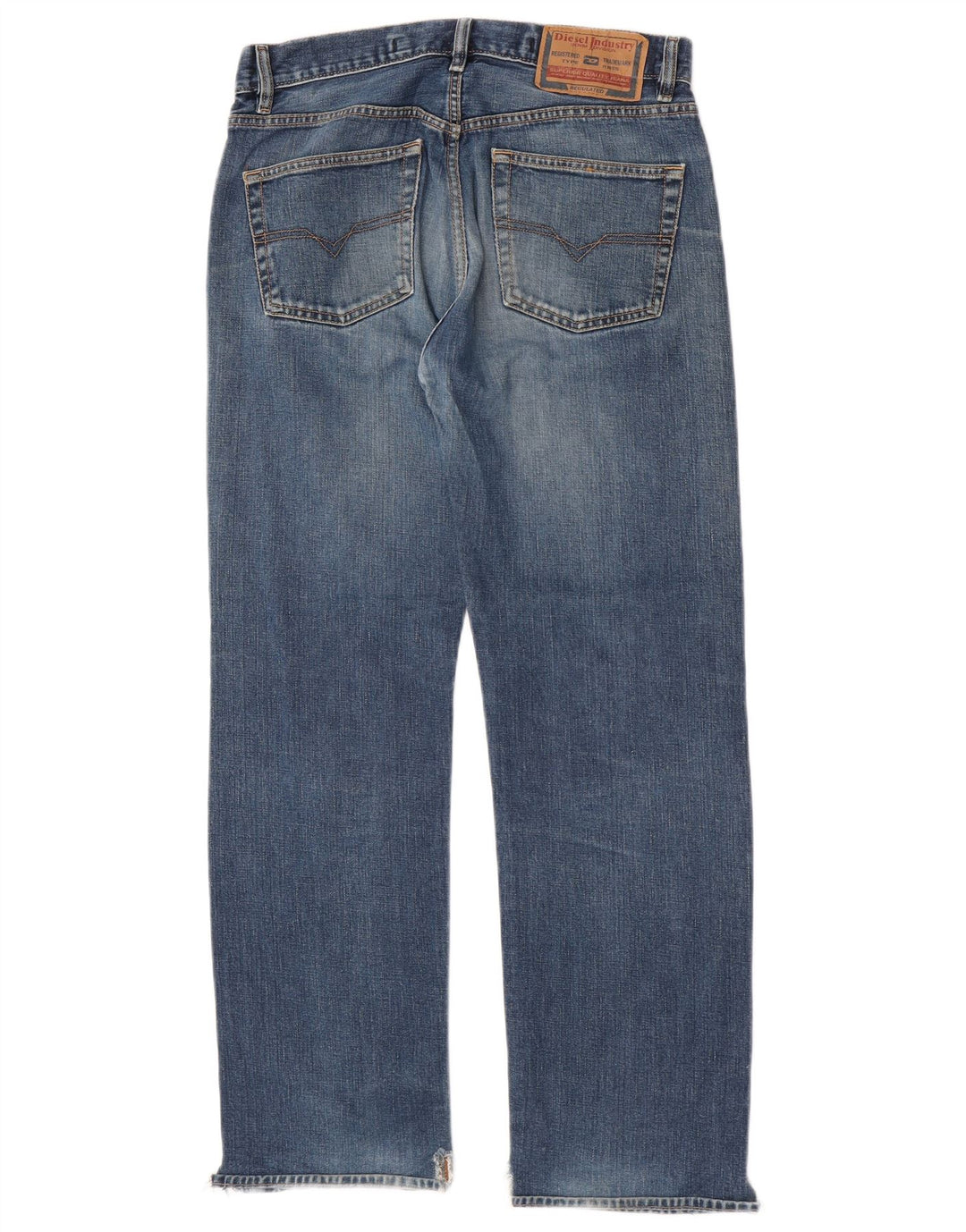Jeans dritti da uomo Diesel W32 L30 cotone blu