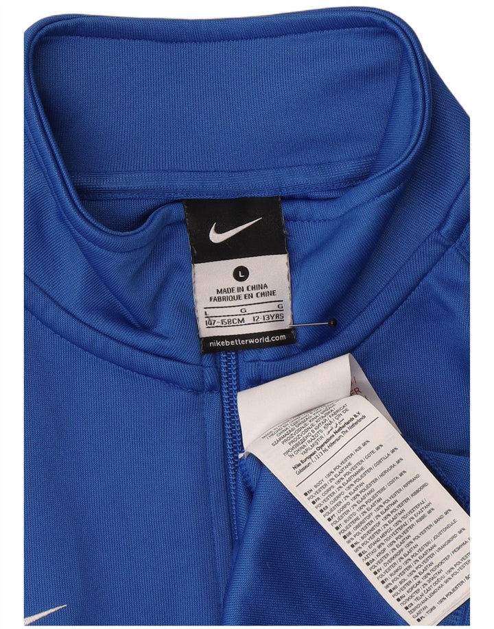 Giacca da ginnastica grafica da ragazzo Nike 12-13 anni Large Blue Colourblock