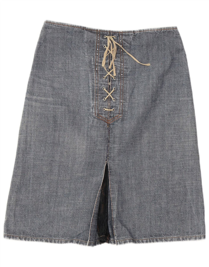 Gonna Denim Donna Liu Jo W28 Cotone Blu Medio