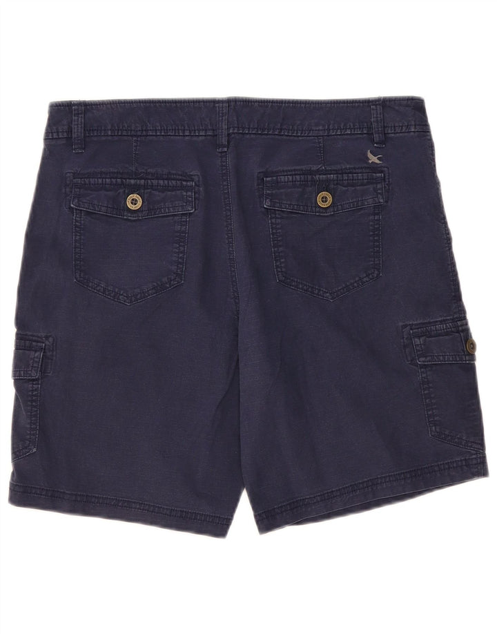 Pantaloncini cargo da donna Eddie Bauer US 10 Large W34 cotone blu navy