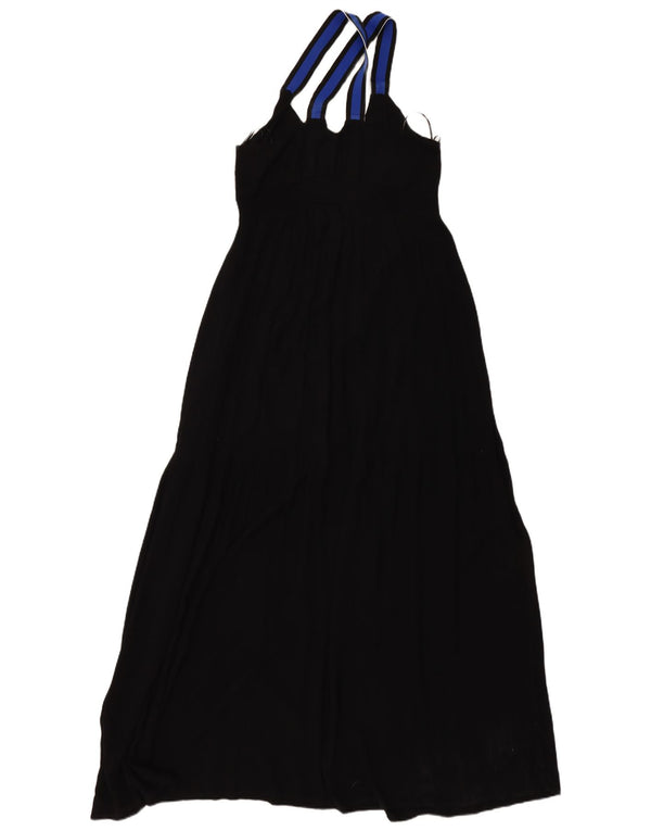 DESIGUAL Abito lungo da donna con motivo astratto EU 40 medio nero bohémien