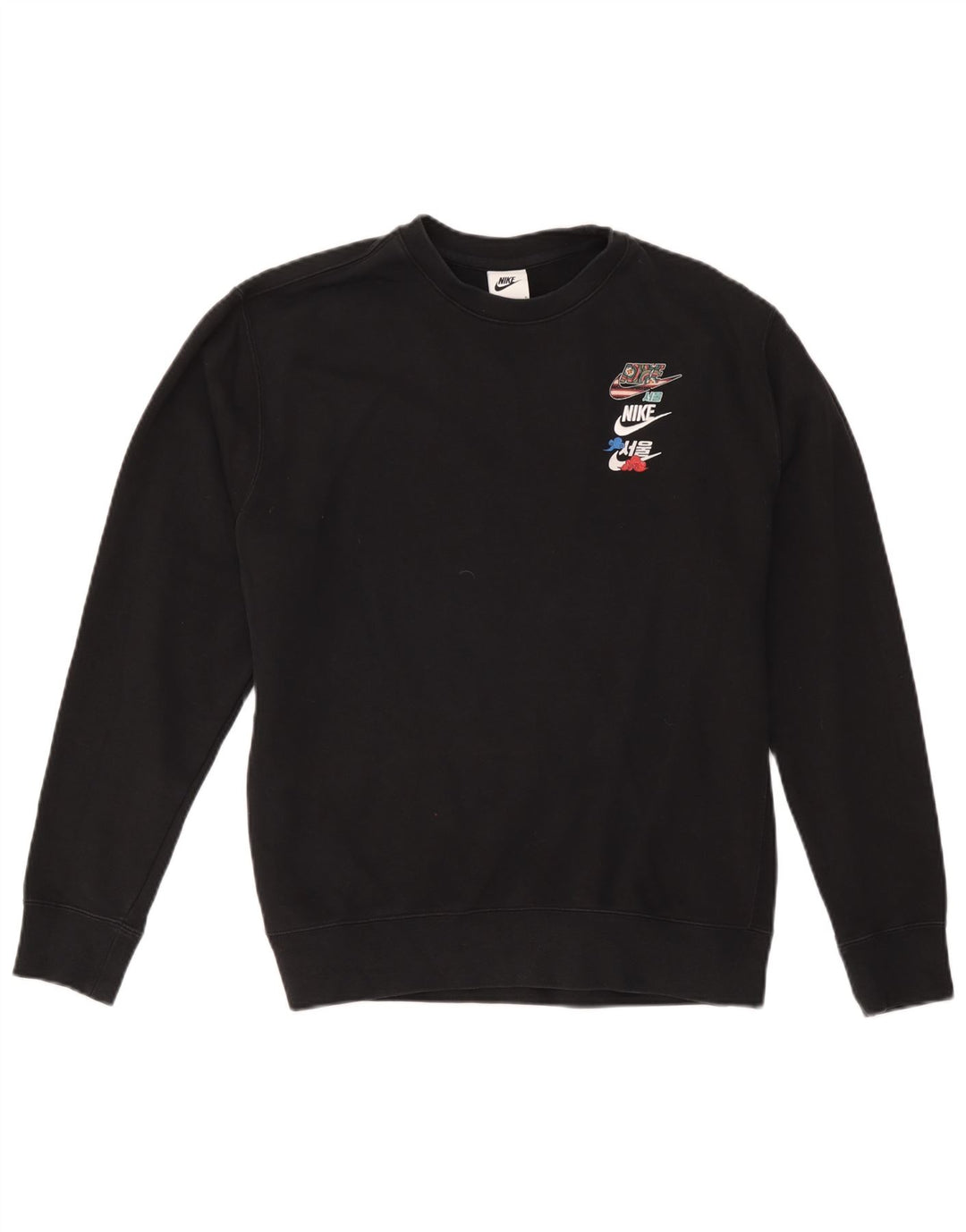 Felpa da donna Nike Jumper UK 16 grande cotone nero