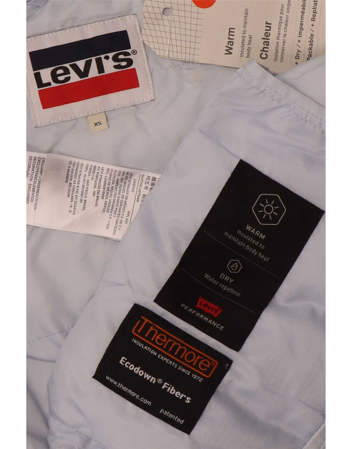 Giacca imbottita oversize con cappuccio da donna Levi's UK 6 XS poliestere blu