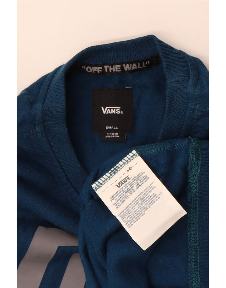 Felpa grafica da uomo VANS maglione piccolo cotone blu