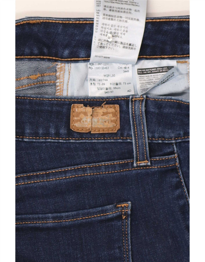 Jeans cropped legging da donna Levi's W29 L26 cotone blu