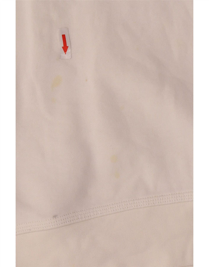 Felpa da donna Nike Jumper UK 10 Small White Cotton