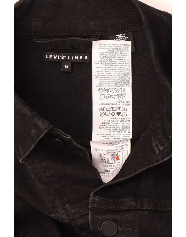 Levi's Line 8 Giacca in denim da uomo, cotone nero medio, classica
