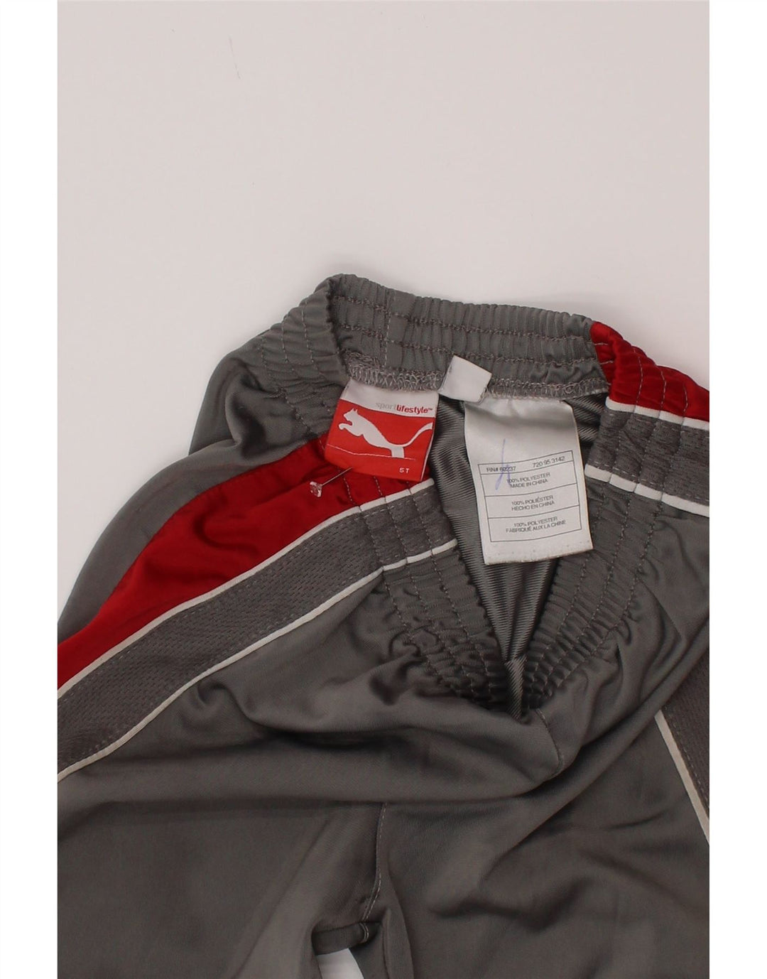 Pantaloni della tuta da ragazzo Puma 4-5 anni Poliestere color block grigio