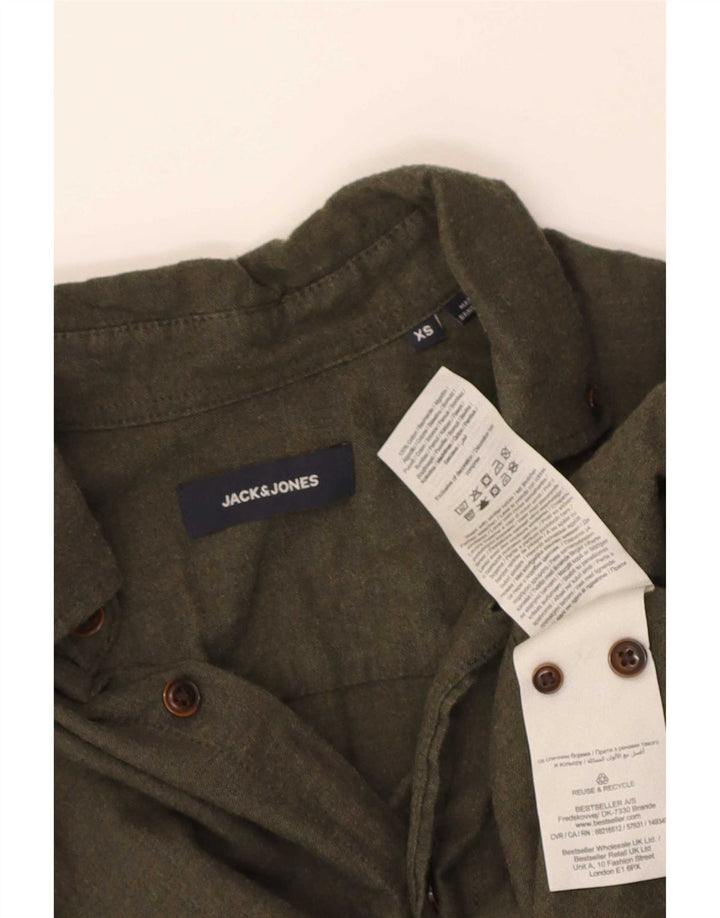 Camicia da uomo Jack & Jones XS in cotone kaki