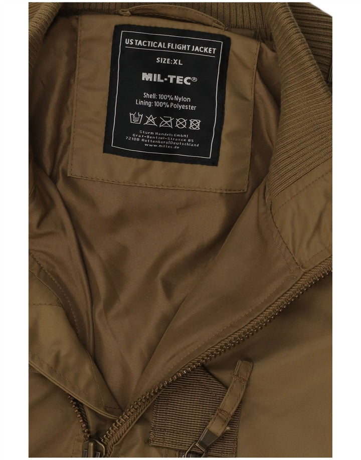 Giacca da aviatore di volo da uomo Mil-Tec UK 42 XL nylon kaki