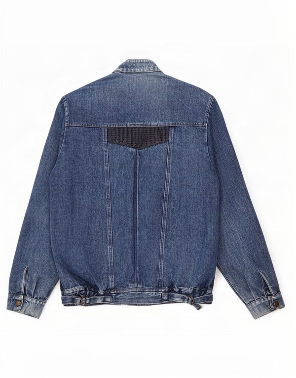 Giacca di jeans vintage da uomo UK 40 grande blu