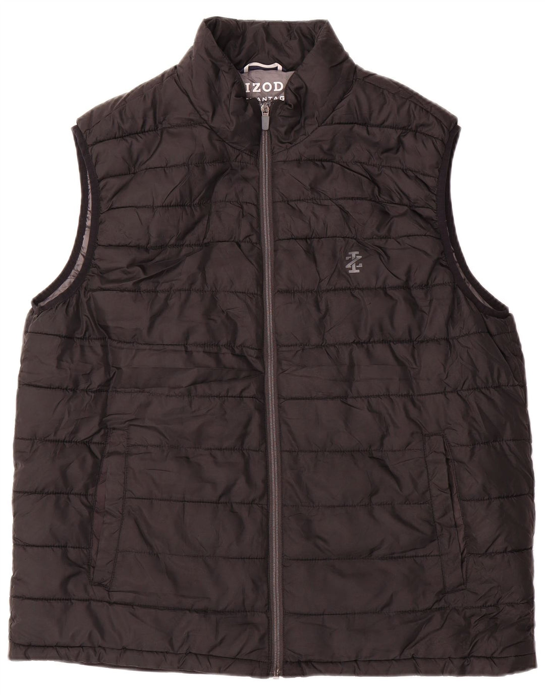 Gilet imbottito da uomo IZOD UK 40 grande poliestere nero