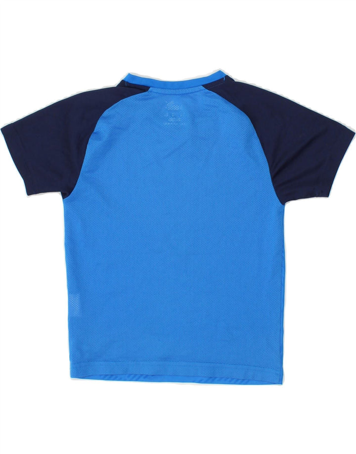 PUMA Boys Graphic T-Shirt Top 7-8 Years Small  Blue Colourblock Polyester Vintage Puma and Second-Hand Puma from Messina Hembry 
