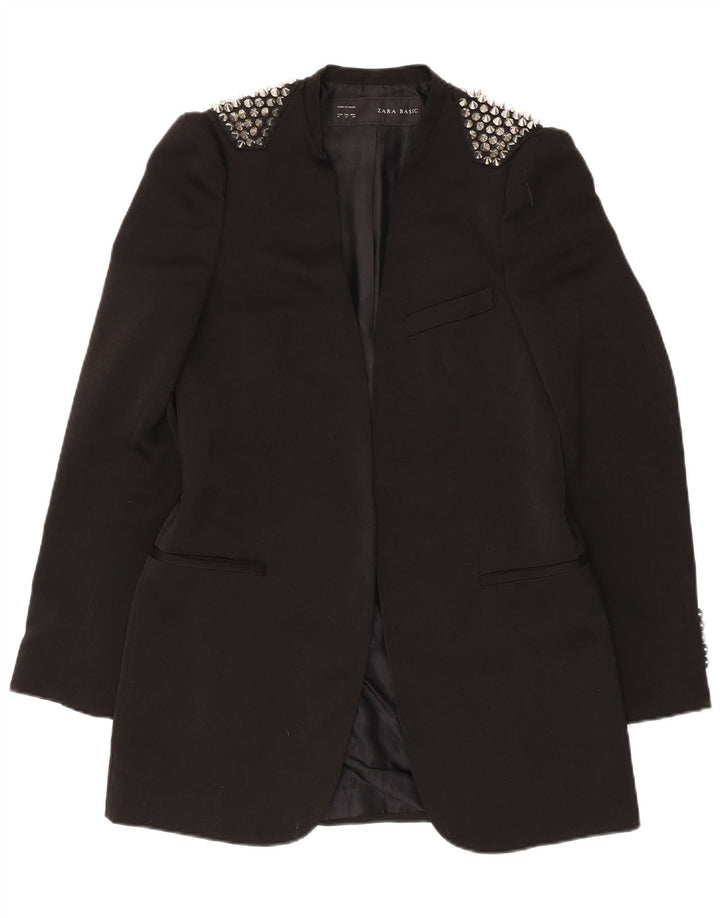 Giacca blazer aperta da donna Zara UK 12 media nera