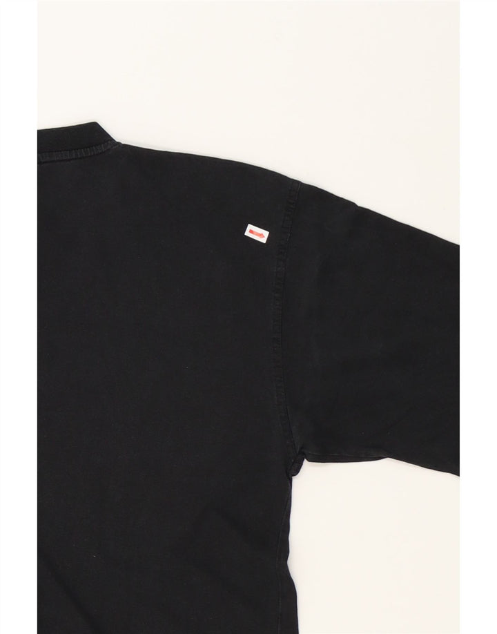 FILA Mens T-Shirt Top Large Black Vintage Fila and Second-Hand Fila from Messina Hembry 