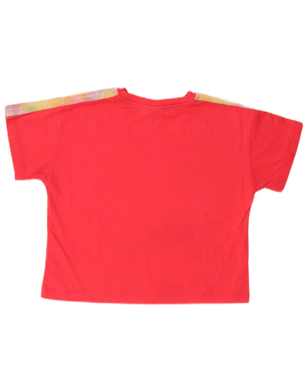 T-shirt grafica oversize da donna Champion Top UK 10 Small Red Colourblock