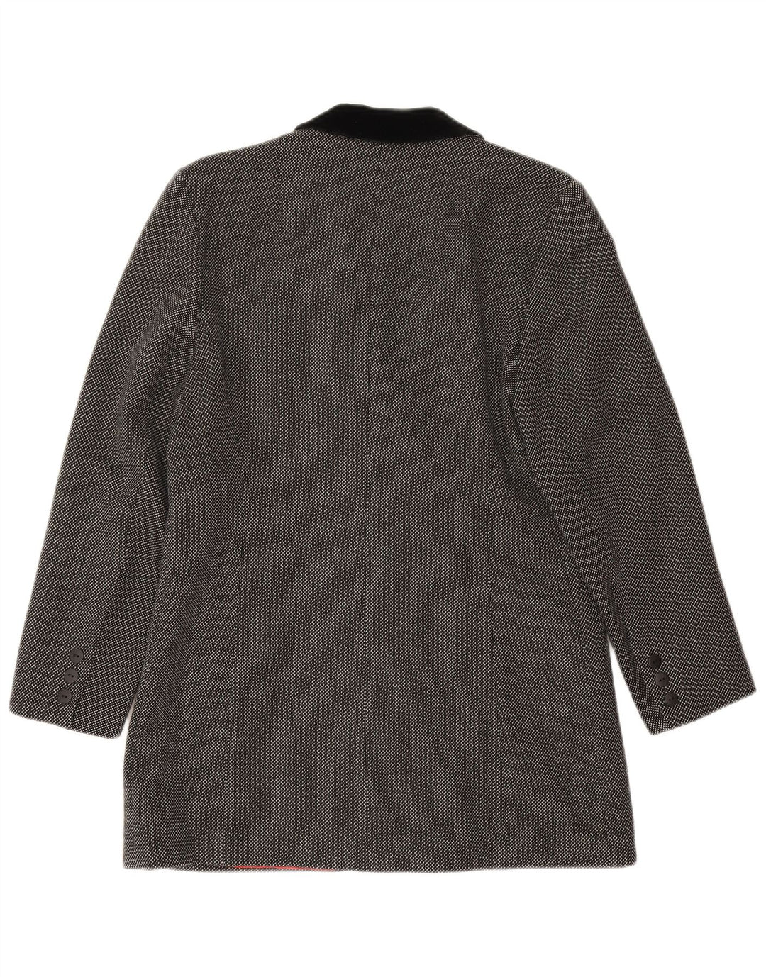 Giacca blazer doppiopetto da donna Clementino EU 36 piccola lana grigia