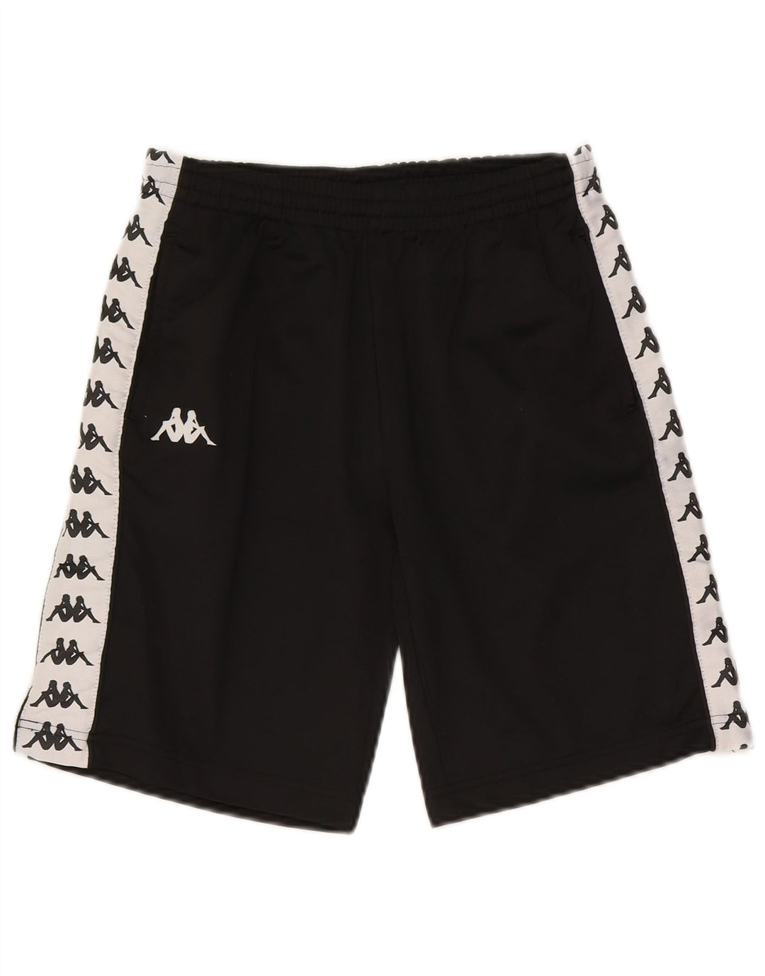 Pantaloncini sportivi grafici Kappa da bambino 9-10 anni Poliestere color block nero