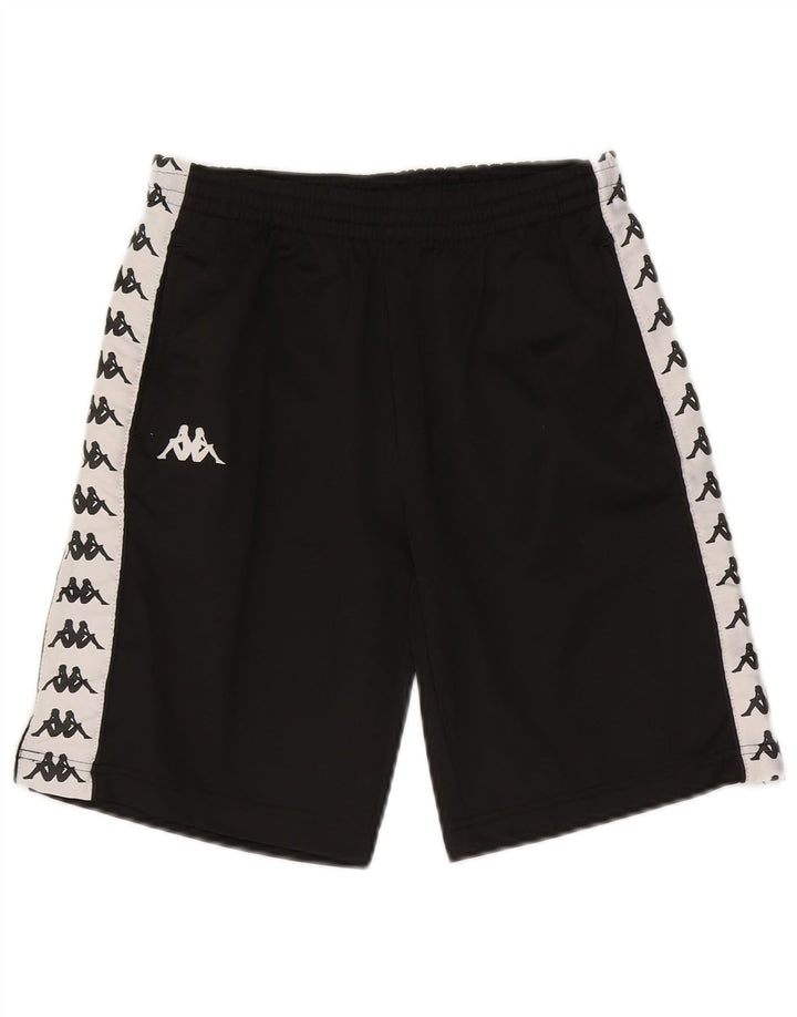 Pantaloncini sportivi grafici Kappa da bambino 9-10 anni Poliestere color block nero