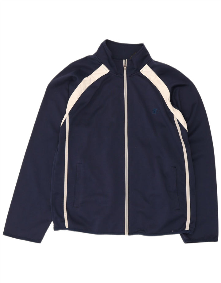 Giacca da tuta da uomo Starter, poliestere color block medio blu navy